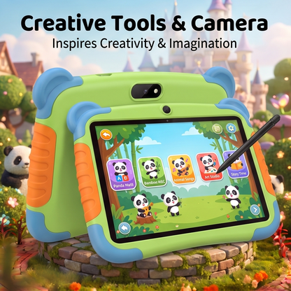 NESTIVOY Panda Kids Learning Tablet | Educational Content, Creative Tools & Kid-Proof Design