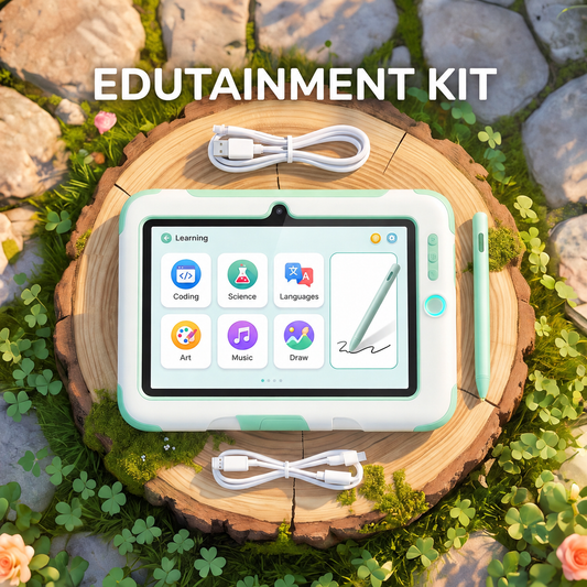 NESTIVOY Edutainment Kids Tablet | Coding, Science & Languages Apps, Precise Stylus & Dual Cameras
