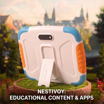 NESTIVOY Kids Learning Tablet | Interactive Learning, Educational Apps & Durable Protective Case