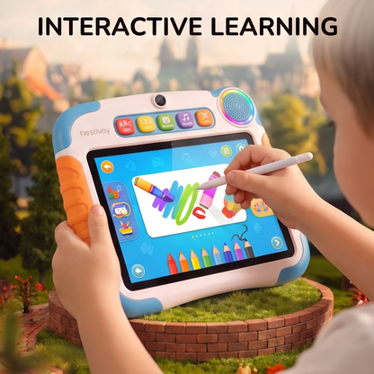 NESTIVOY Kids Learning Tablet | Interactive Learning, Educational Apps & Durable Protective Case