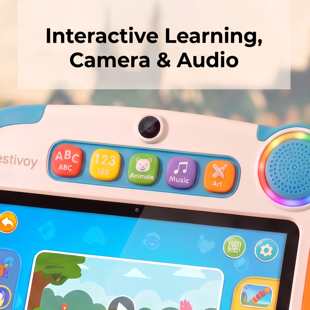 NESTIVOY Kids Learning Tablet | Interactive Learning, Educational Apps & Durable Protective Case