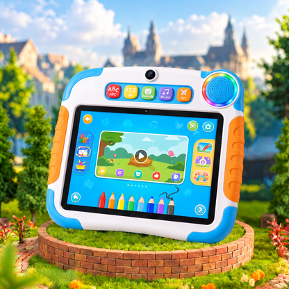 NESTIVOY Kids Learning Tablet | Interactive Learning, Educational Apps & Durable Protective Case